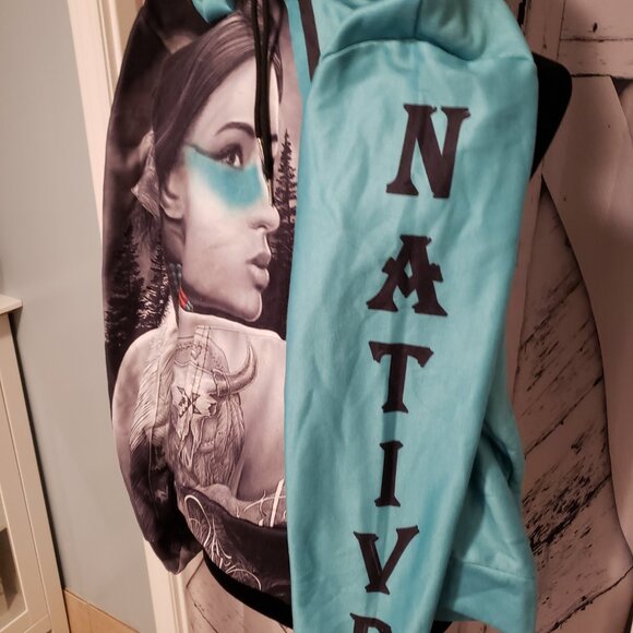 Native Woman Spirit Pullover Hoodie - Used - Good Condition - Large - Picture 4 of 8